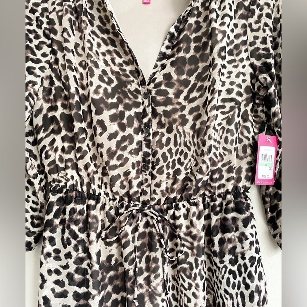NWT Vince Camuto Leopard Print Dress Size 8 - Picture 2 of 6